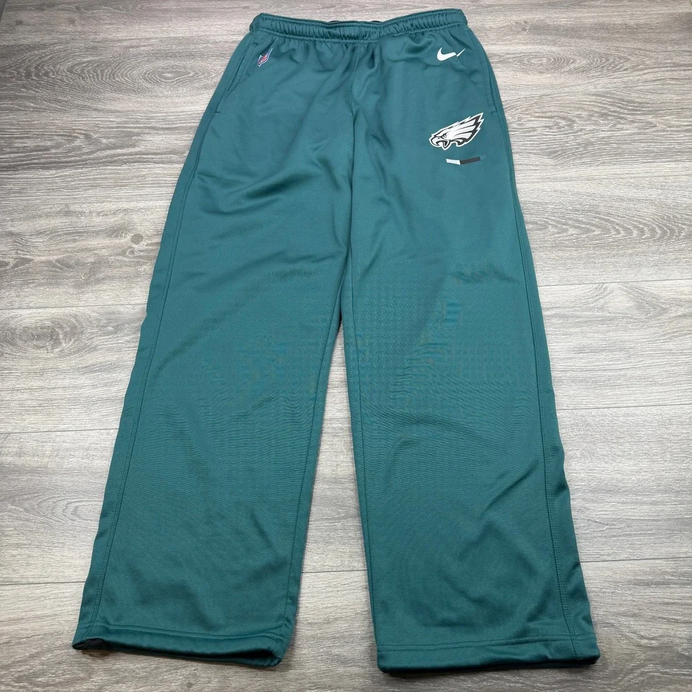 Nike Philadelphia Eagles Sweatpants Men Large Green NFL Football Sideline Swoosh
